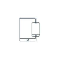 vettore icona smart mobile e tablet