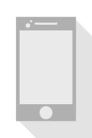 smartphone moderno su sfondo bianco vettore