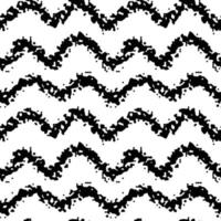 chevron linea a zig-zag in bianco e nero disegnato a mano semplice tratto di pennello inchiostro modello senza cuciture. illustrazione vettoriale per sfondo, tessuto di biancheria da letto, carta da regalo, scrapbooking