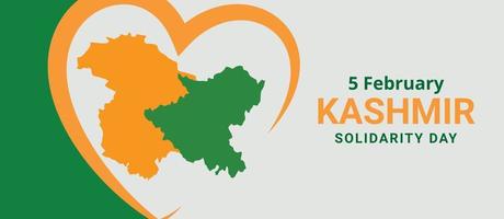 giornata della solidarietà del kashmir vettore