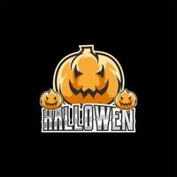 illustrazione del logo di halloween vettore