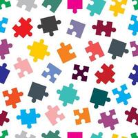 modello di pezzi di puzzle senza soluzione di continuità vettore