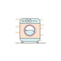 illustrazione piatta della lavanderia e del mercato utilizzati per la stampa, l'app, il web, la pubblicità, ecc vettore