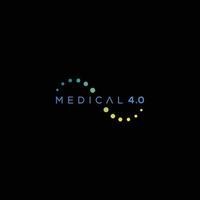 design del logo medico moderno ed elegante vettore