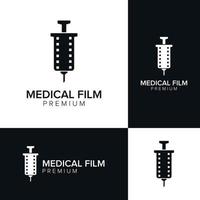 modello di vettore icona logo pellicola medica