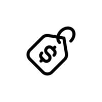 cartellino del prezzo icona disegno vettoriale simbolo prezzo, etichetta, merce, coupon, vendita al dettaglio per e-commerce