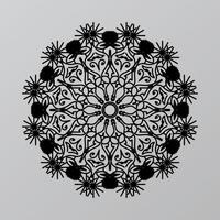 mandala per libro da colorare. ornamenti decorativi rotondi. forma insolita del fiore. vettore orientale, modelli di terapia antistress. tessere elementi di design. vettore di loghi di yoga.