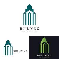 simbolo dell'icona del logo della costruzione di edifici urbani, casa, appartamento, vista della città vettore