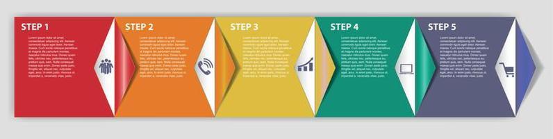 infografica elementi di design illustrazione vettoriale