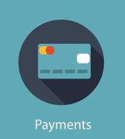 illustrazione vettoriale di concetto piatto pagamenti online