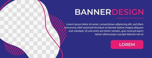 progettazione di banner web. concetto di design moderno e accattivante vettore