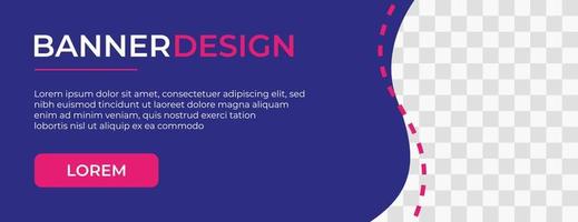 progettazione di banner web. concetto di design moderno e accattivante vettore