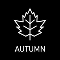 autunno - stagione icona vettore