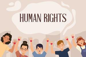 attivisti per i diritti umani persone vettore