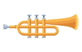 strumento musicale a tromba vettore