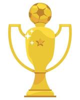 coppa trofeo d'oro di calcio vettore