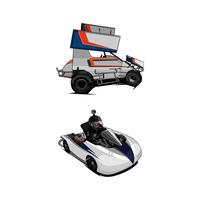 bundle set vettore di auto da corsa sporche