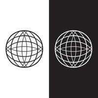 modello di progettazione vettoriale logo globo