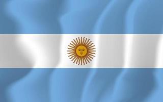illustrazione del fondo d'ondeggiamento della bandiera nazionale dell'argentina vettore