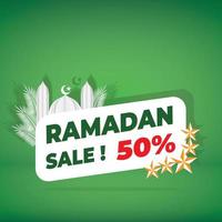 vendita di banner ramadhan vettore