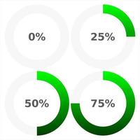 composizione astratta. icona dell'elemento della barra di caricamento. timer di download di web design creativo. indicatore di completamento degli utenti vettore