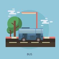 Bus design illustrazione concettuale vettore