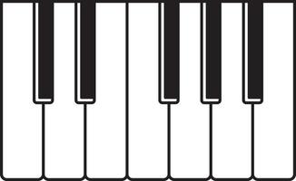 vettore di tasti di pianoforte