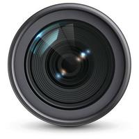 obiettivo per fotocamera reflex digitale realistico 02 vettore