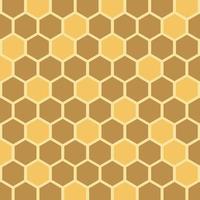 miele delle api alveare cubo geometrico modello senza cuciture sfondo giallo e oro concetto minimalista pronto per il modello di progettazione. vettore