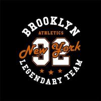 brooklyn new york leggendario t... vettore