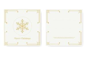 elegante biglietto di auguri di buon natale con design artistico al confine per l'azienda vettore