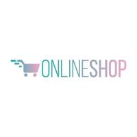 logo del negozio online vettore