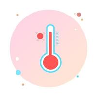 termometri meteorologici Celsius o Fahrenheit che misurano il calore o il freddo illustrazione vettoriale. attrezzatura del termometro che mostra tempo caldo o freddo. termometro medicinale in stile piatto. logo dell'icona del termometro. vettore