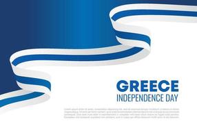 festa nazionale sfondo festa dell'indipendenza della grecia il 25 marzo. vettore