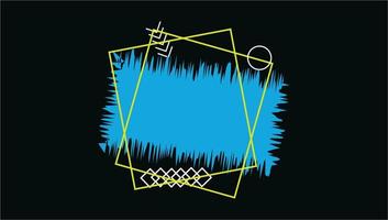 cornice quadrata vuota -astratto colorato per il design del testo vettore