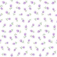 impressionante carino bellezza fiore viola vettore seamless pattern design