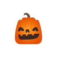 illustrazione vettoriale di zucca con la faccia per il tuo halloween.vector illustrazione della zucca con la faccia sorridente per il tuo halloween.