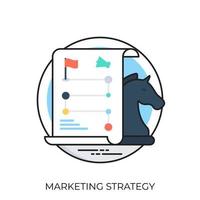 concetti di strategia di marketing vettore