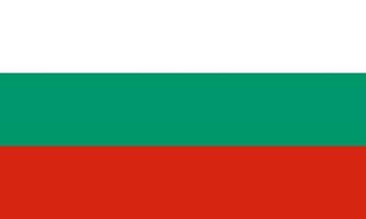 vettore di bandiera bulgaria