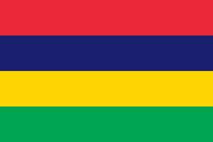 vettore di bandiera mauritius
