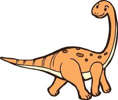 dinosauro primitivo vettore, cartone animato clipart anime simpatico cartone animato illustrazione disegno kawaii manga idea di design vettore