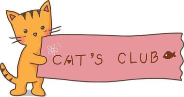 gatto arancione distintivo vettore cartone animato clipart anime simpatico personaggio illustrazione disegno kawaii