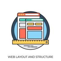concetti di layout web vettore