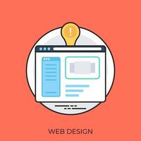 idea di web design vettore