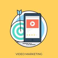 concetti di marketing video vettore