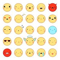 Emoticon Emoji impostati vettore