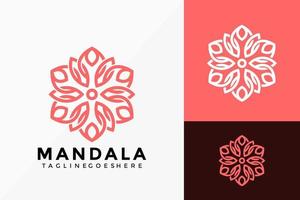 disegno vettoriale di lusso mandala logo. emblema astratto, concetto di design, loghi, elemento logotipo per modello.