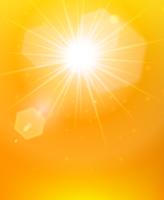 Poster di sfondo arancione del sole vettore
