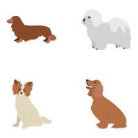 disegno del cane dei cartoni animati vettore