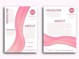 poster flyer opuscolo brochure copertina design layout spazio per sfondo foto, modello vettoriale in formato a4